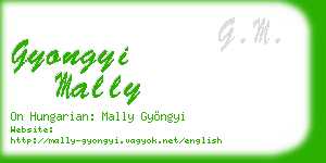gyongyi mally business card